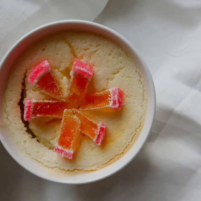 Baked ricotta custard in small ramekins